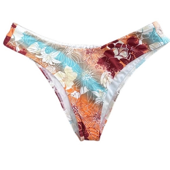 Roxy x Urban Outfitters Limited Edition Floral Bikini Bottoms NWT Size S - Picture 1 of 11